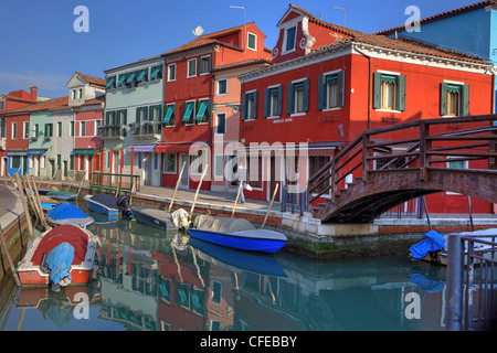 Burano, Venise, Vénétie, Italie Banque D'Images