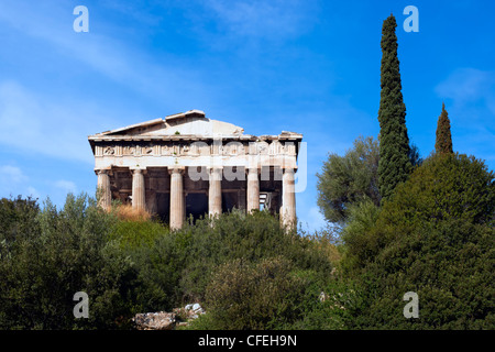 Temple d'Héphaïstos, Athènes, Grèce Banque D'Images