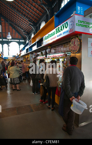 Mercado Central de marché Atarazanas Malaga Andalousie Espagne Europe hall Banque D'Images