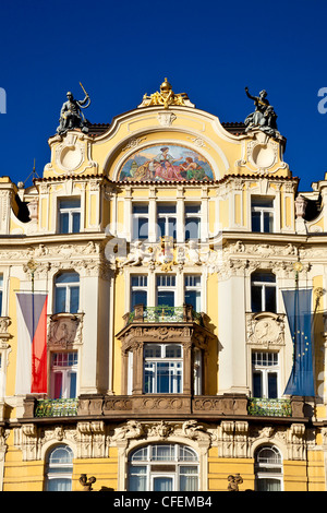 Ministère du commerce dans la Vieille Ville, Prague, République Tchèque Banque D'Images