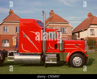 Les camions du cirque américain Wilts Salisbury Banque D'Images