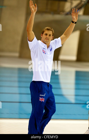Liam Tancock, la natation Champs 2012 centre aquatique, parc olympique, Londres, Royaume-Uni. Banque D'Images