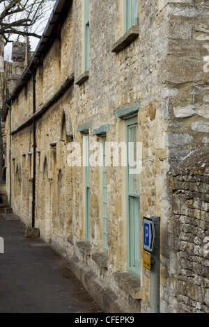 Ville médiévale de Burford Cotswolds à la passerelle Banque D'Images