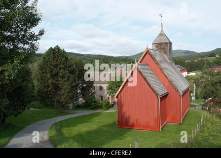 Norvège - Trondheim - Torndelag Sverresborg - Musée Folklorique Lo Kirke Banque D'Images