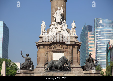 Monument de l'indépendance, Paseo de la Reforma, Mexico, Mexique, Banque D'Images