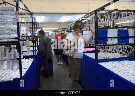 Marché de l'argent, Taxco, ville coloniale bien connu pour ses marchés d'argent, l'État de Guerrero, Mexique, Banque D'Images