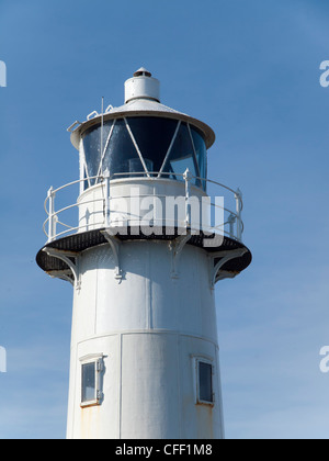 Le phare sur Heugh Pointe Hartlepool Durham Co. bombardée par la marine allemande en 1918 Banque D'Images