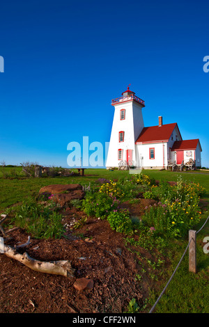 Phare de Wood Islands, parc provincial de Wood Islands, Prince Edward Island, Canada Banque D'Images