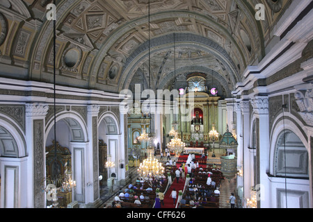 Eglise San Agustin, Intramuros, Manille, l'île de Luzon, Philippines, Asie Banque D'Images