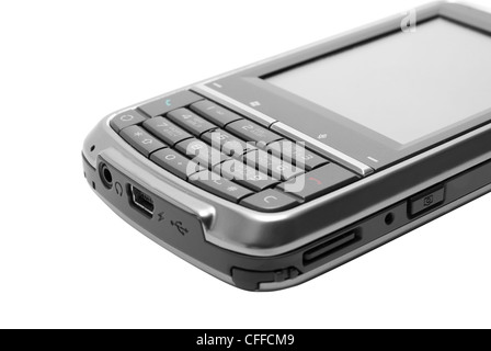 Close-up of pocket pc isoler sur fond blanc Banque D'Images