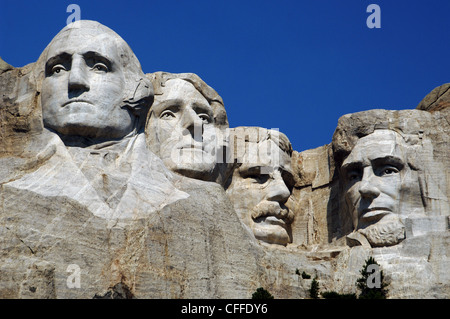 USA. Mount Rushmore National Memorial. Chefs des présidents des États-Unis. Washington, Jefferson, Roosevelt et Lincoln. Banque D'Images