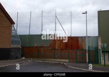 La paix de Belfast en ligne schlierbach zone à l'ouest de l'Irlande du Nord Belfast, Royaume-Uni Banque D'Images