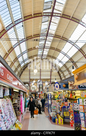 Intérieur de la Halle, Derby, Derbyshire, East Midlands, Angleterre, RU Banque D'Images