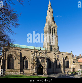 Cathédrale de Leicester, Leicester, Leicestershire, Angleterre, RU Banque D'Images