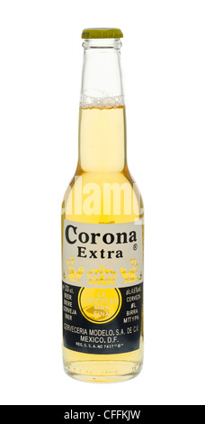 Bouteille de bière Corona Extra. Banque D'Images