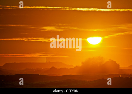 Olympic National Park, Washington, USA, Ruby Beach, phare de l'île de Destruction Banque D'Images