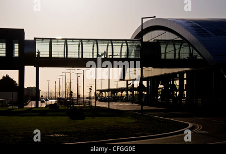 Passerelle Terminal 2 2 passager l'aéroport de Dublin Banque D'Images