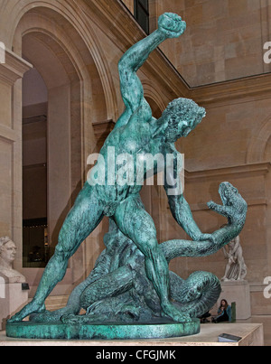 Lutte contre l'Hercules Acheloos transformé en un serpent Bronze 1824 François Joseph Bosio France French Banque D'Images