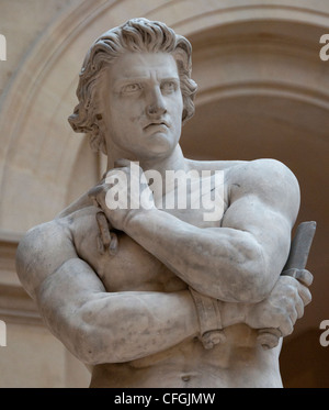 Rebelle Spartacus gladiator a soulevé une armée d'esclaves contre Rome 1830 Par Denis Foyatier Français France Banque D'Images