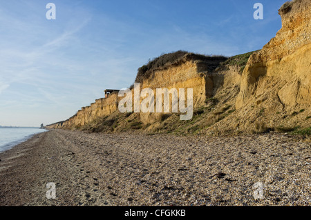 Falaise de la côte sud de l'érosion Banque D'Images