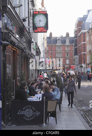 Bar Italia café Soho Londres Banque D'Images