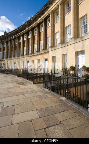 Royal Crescent. Baignoire. Le Somerset. L'Angleterre. Banque D'Images
