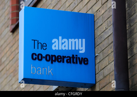 La Co-Operative Bank Signe, Cambridge, England, UK Banque D'Images