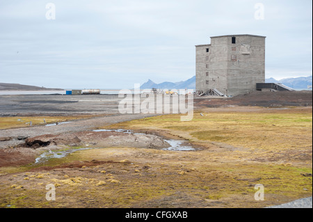 NY Alesund, Spitzberg Banque D'Images