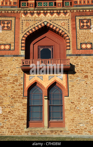 Détail d'un Persan, Solana hôtel particulier de style dans l'état de New York Hudson River Valley Banque D'Images