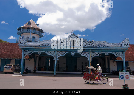 Porte principale de Keraton Surakarta Banque D'Images