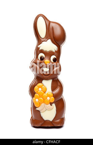 Lapin de Pâques en chocolat Banque D'Images