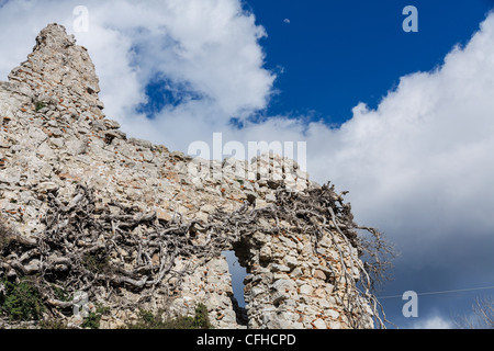 L'ancienne tour médiévale de Rigas en Messénie préfecture en Grèce Banque D'Images