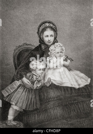 Victoria, princesse royale, 1840 - 1901. L'Impératrice allemande et Reine de Prusse comme consort de l'empereur allemand Frédéric III. Banque D'Images