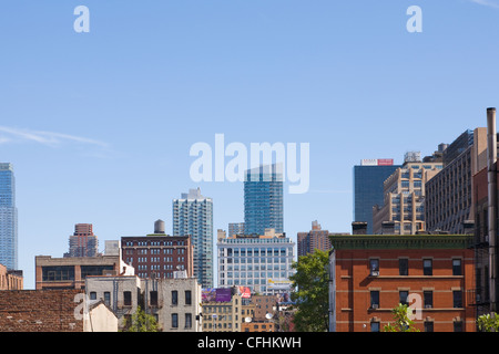 Cityscape views nord depuis la ligne haute de Chelsea. New York City Banque D'Images