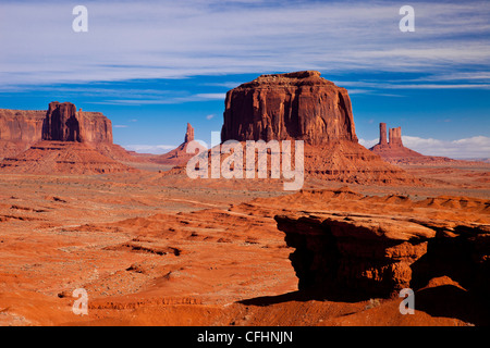 Avis de John Ford point, Monument Valley, Arizona USA Banque D'Images