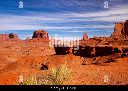 Avis de John Ford point, Monument Valley, Arizona USA Banque D'Images