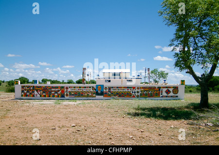 Tombeau Mahafaly dans le sud de Madagascar Banque D'Images