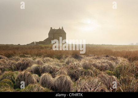 Bord blanc Lodge sur la succession dans le Derbyshire Longshaw Banque D'Images