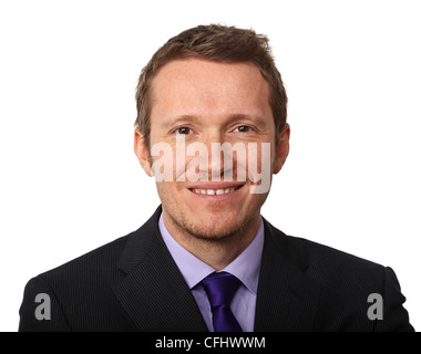 Closeup portrait of caucasian businessman Banque D'Images