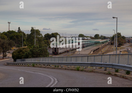 La gare la plus pacifique en Inde Banque D'Images