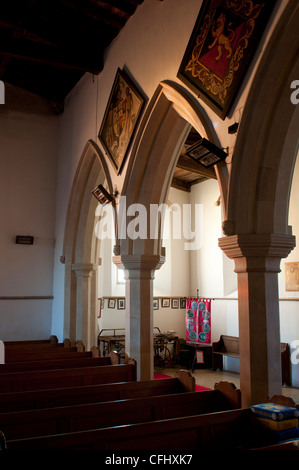 Sainte Marie et Saint Peter's Church, Weedon Lois, Northamptonshire, England, UK Banque D'Images