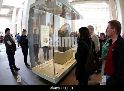 La pierre de Rosette British Museum London UK Europe Banque D'Images