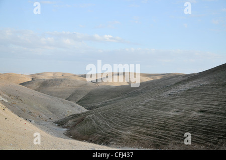 Désert de Judée, près de Wadi Qelt Monastère grec-orthodoxe de Saint George, dans l'est de la Cisjordanie Banque D'Images