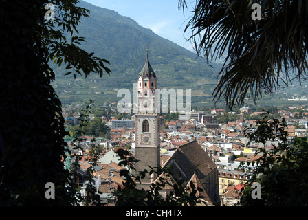 Église paroissiale de Merano. Banque D'Images