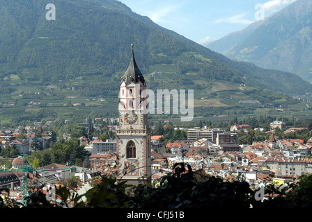 Église paroissiale de Merano. Banque D'Images