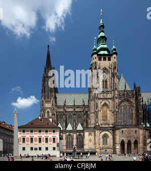 La cathédrale Saint-Guy à Prague Banque D'Images