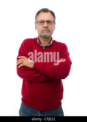 Portrait of a middle aged man with arms crossed Banque D'Images