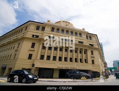 Galle Face cour à Colombo, Sri Lanka. Banque D'Images