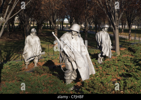 Korean War Veterans Memorial, Washington DC, USA Banque D'Images