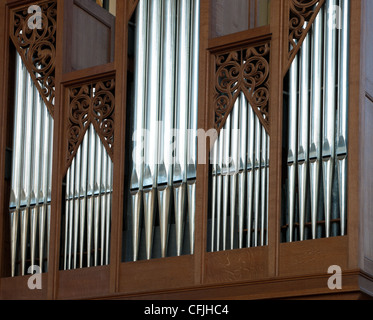 Petit organe dans le Walburgchurch à Zutphen, Pays Bas Banque D'Images